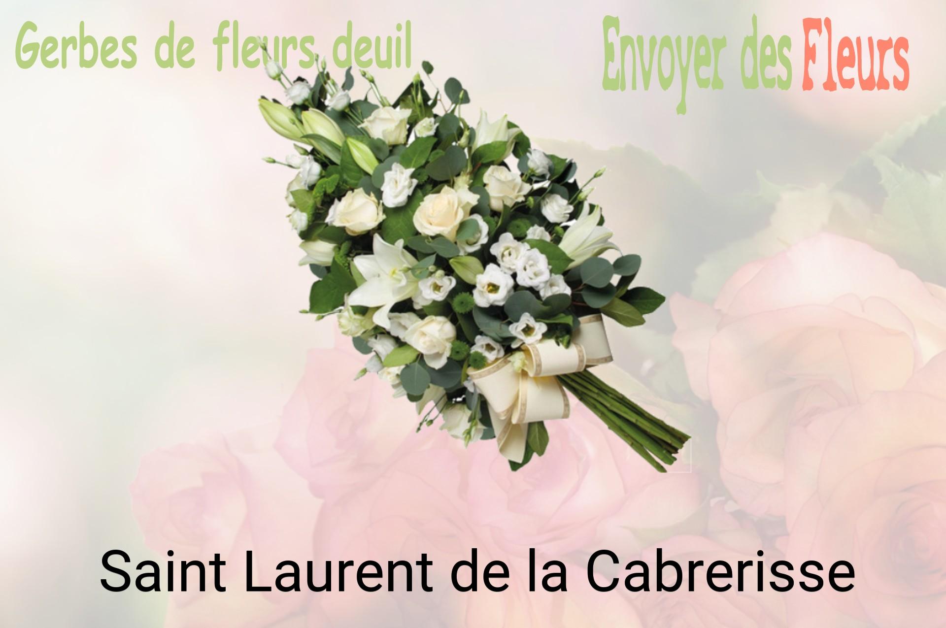 Gerbe de fleurs de deuil livrée à Saint-Laurent-de-la-Cabrerisse